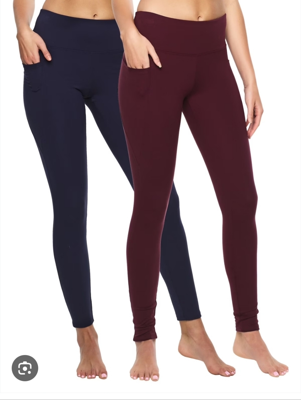 Danskin & Felina High-Waist Pocket Leggings, And Plain Legging Set In Med